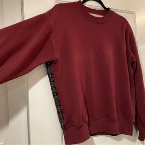 VVB Victoria Beckham Burgundy Sweatshirt Size M